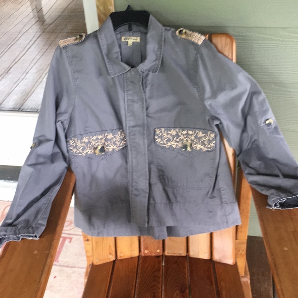 Democracy Embroidered Utility Jacket